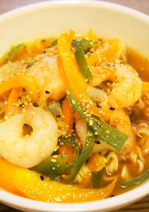 エビとピーマンのとろみ麺-レシピのメイン写真