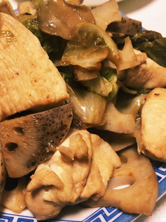 蓮根と胸肉の野菜炒め-レシピのメイン写真