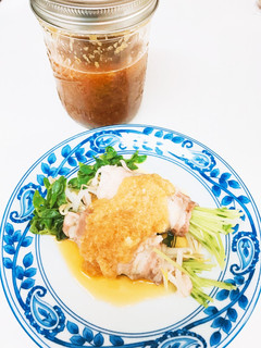 豆苗ともやしの肉巻きこぶおろしがけ-レシピのメイン写真