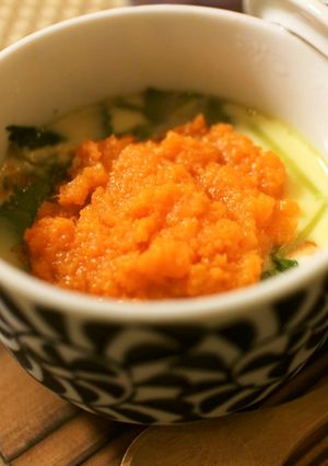 人参こぶおろしの茶碗蒸し-レシピのメイン写真