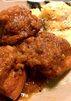豚バラビール煮とジャガイモのグラタン-レシピのメイン写真