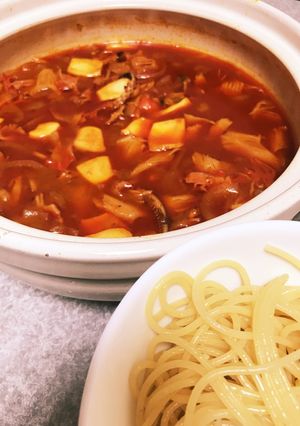 究極の！つけ麺風ペスカトーレパスタ-レシピのメイン写真