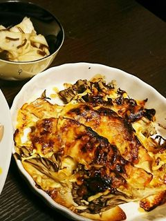 鮭と舞茸の味噌マヨチーズ焼き-レシピのメイン写真