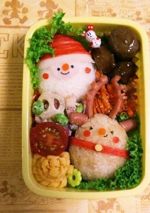 クリスマスキャラ弁-レシピのメイン写真
