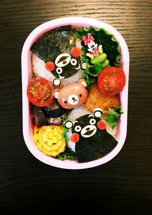 くまもんキャラ弁-レシピのメイン写真