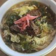 サンマ蒲焼きとキャベツと卵のとろとろ麺