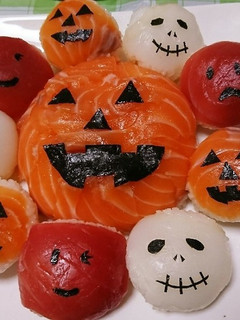 ハロウィン手まり寿司-レシピのメイン写真