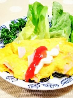 朝食に。余ったハムの卵とじ-レシピのメイン写真