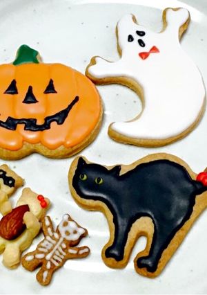 ハロウィンアイシングクッキー-レシピのメイン写真