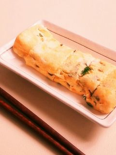 白だしで簡単♬大葉入り出汁巻き卵-レシピのメイン写真