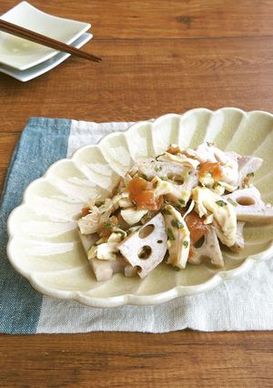 絶品♪ささみとれんこんの青じそ梅風味-レシピのメイン写真