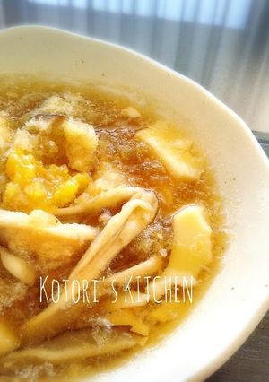 あったか卵豆腐の秋のこぶおろしかけ-レシピのメイン写真