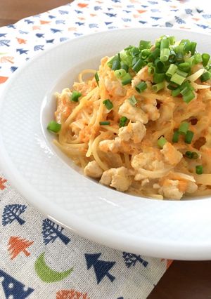 にんじんすりおろしで和風クリームパスタ-レシピのメイン写真