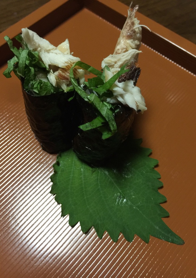 焼きアジ軍艦巻き-レシピのメイン写真
