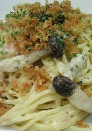 エビとツナのコーンクリームパスタ-レシピのメイン写真