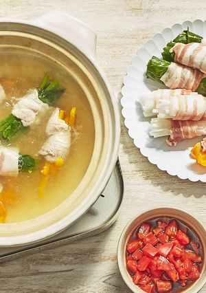 飛騨野菜の豚まきまき鍋-レシピのメイン写真
