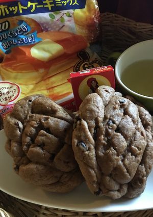 ホットケーキミックス レーズンメロンパン-レシピのメイン写真