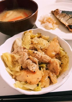 鶏肉とキャベツの蒸し焼き ポン酢風味-レシピのメイン写真