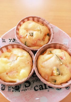 HMで❤かぼちゃチーズベーコンマフィン-レシピのメイン写真