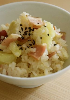さつまいもまるごとご飯【コンソメ味】-レシピのメイン写真