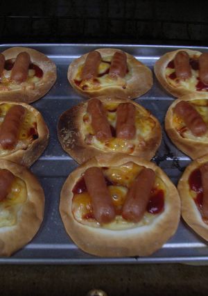 トースターで簡単餃子の皮ピザ-レシピのメイン写真