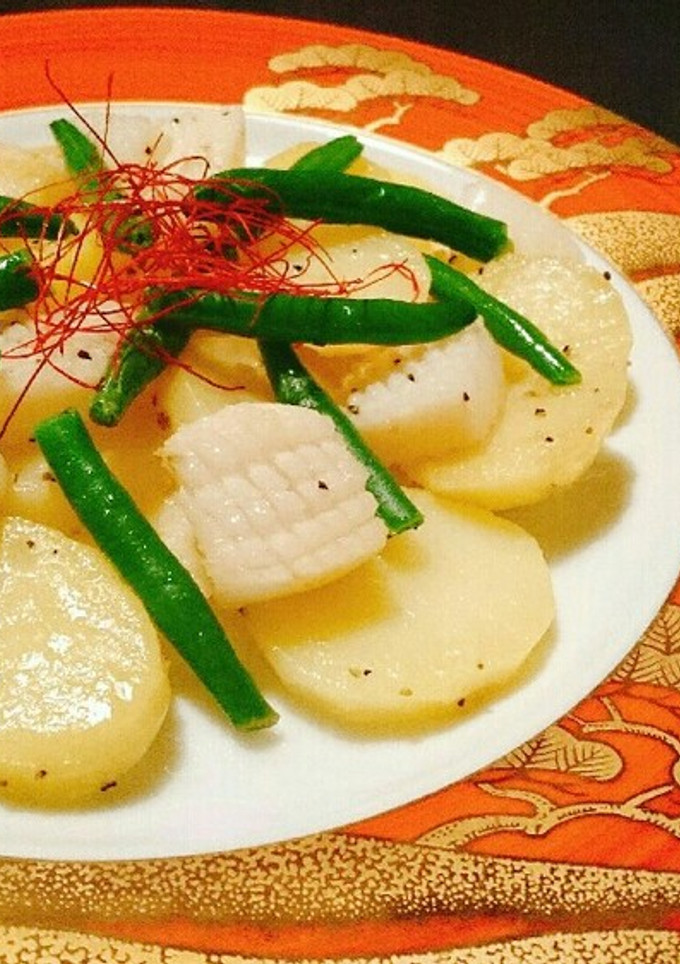 中華風★じゃがとイカの炒め物-レシピのメイン写真