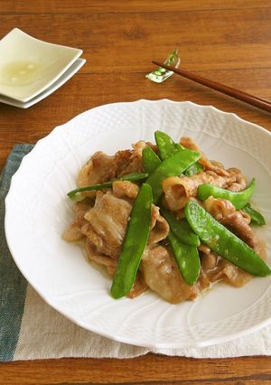 お弁当に♪さやえんどうと豚の生姜焼き-レシピのメイン写真