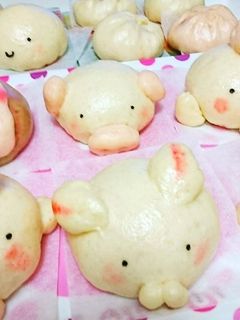 551蓬莱風★肉まん【簡単可愛い豚まん】-レシピのメイン写真