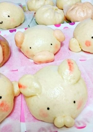 551蓬莱風★肉まん【簡単可愛い豚まん】-レシピのメイン写真