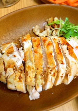 炊飯器で蒸し鶏!ステーキやサラダにも♪-レシピのメイン写真