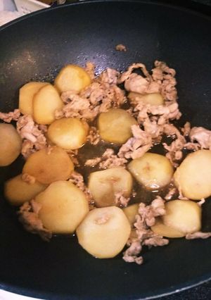 ジャガイモと豚肉のシンプル炒め-レシピのメイン写真