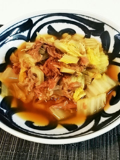 白菜とマグロ缶の放置煮-レシピのメイン写真