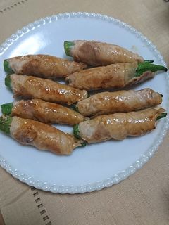 米油で☆オクラの豚肉巻き-レシピのメイン写真