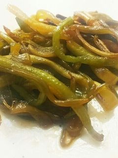 【菜園のレシピ】さつまいもの茎のきんぴら-レシピのメイン写真