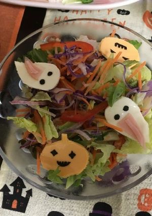 ハロウィンサラダ-レシピのメイン写真