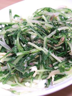 ペロリと食べれる☆水菜と揚げのごま油和え-レシピのメイン写真