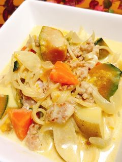 【牛乳と味噌で こっくりスープパスタ】-レシピのメイン写真