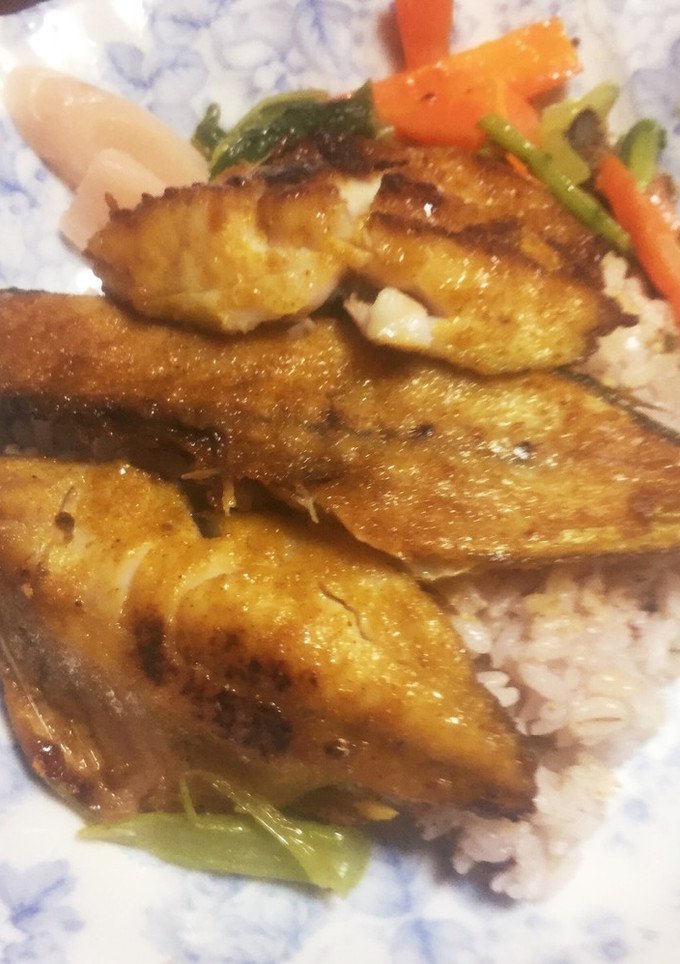 アジのカレー風味蒲焼き丼！-レシピのメイン写真