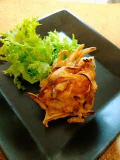 簡単✩しっかり味のエビとゴボウのかき揚げ-レシピのメイン写真