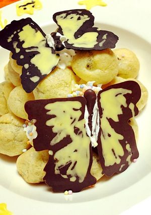 蝶々チョコレート付きεïзシュータワー-レシピのメイン写真