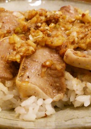 ねぎ塩豚タン丼。-レシピのメイン写真