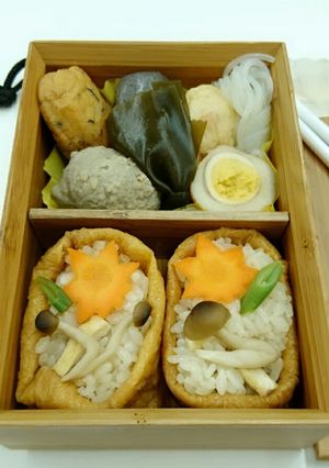 ヤマキだしパックできつね炊き込みご飯稲荷-レシピのメイン写真