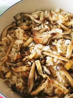 香ばしキノコと油揚げの混ぜごはん♪-レシピのメイン写真