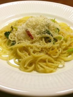 柚子と三つ葉のペペロンチーノ-レシピのメイン写真