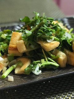 クレソンと油揚げのアジアンサラダ-レシピのメイン写真