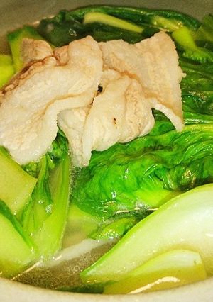豚バラとチンゲン菜の塩鍋-レシピのメイン写真