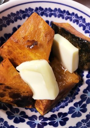外はカリッ！ホクホク♡揚げかぼちゃバター-レシピのメイン写真
