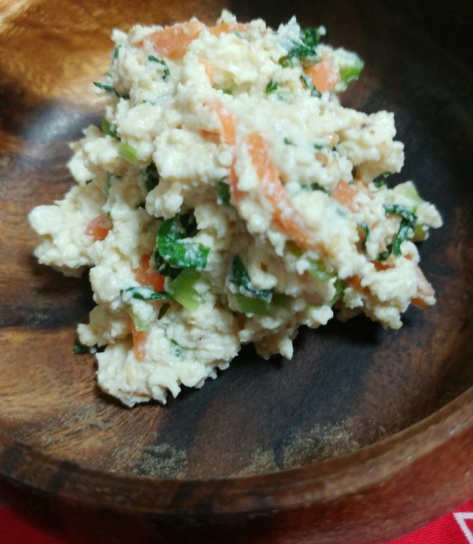 ホッとする味☆チンゲン菜の白和え-レシピのメイン写真