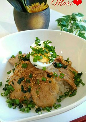 簡単早くて美味しい！！豚バラカルビ丼-レシピのメイン写真