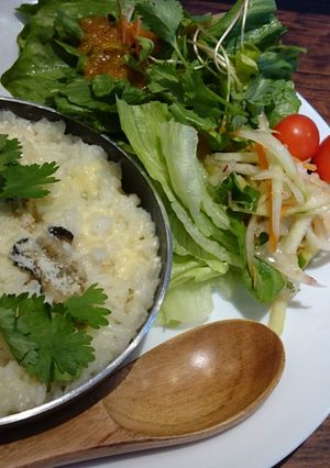 牡蠣とすりおろしかぶの豆乳チーズリゾット-レシピのメイン写真